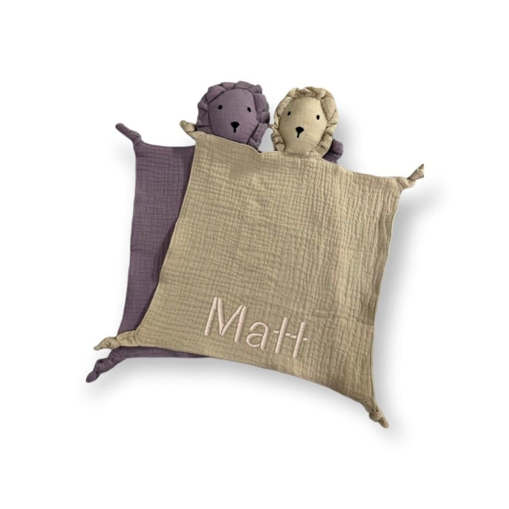 Embroidered Custom Baby Muslin Lovey